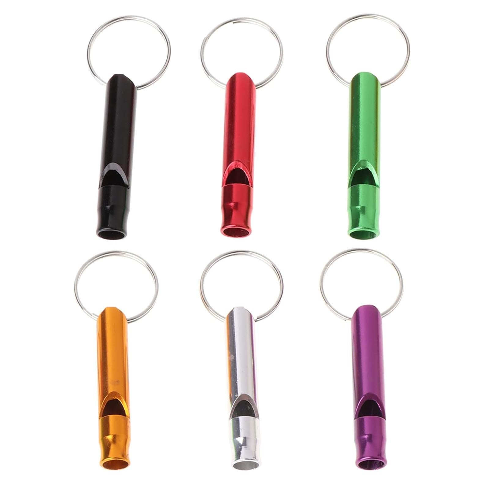 Silbato de Aluminio para Supervivencia 6 Pcs Caralin