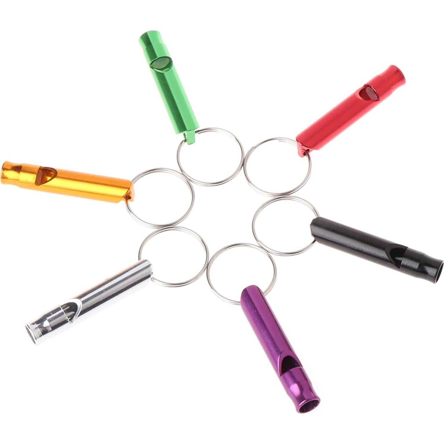 Silbato de Aluminio para Supervivencia 6 Pcs Caralin