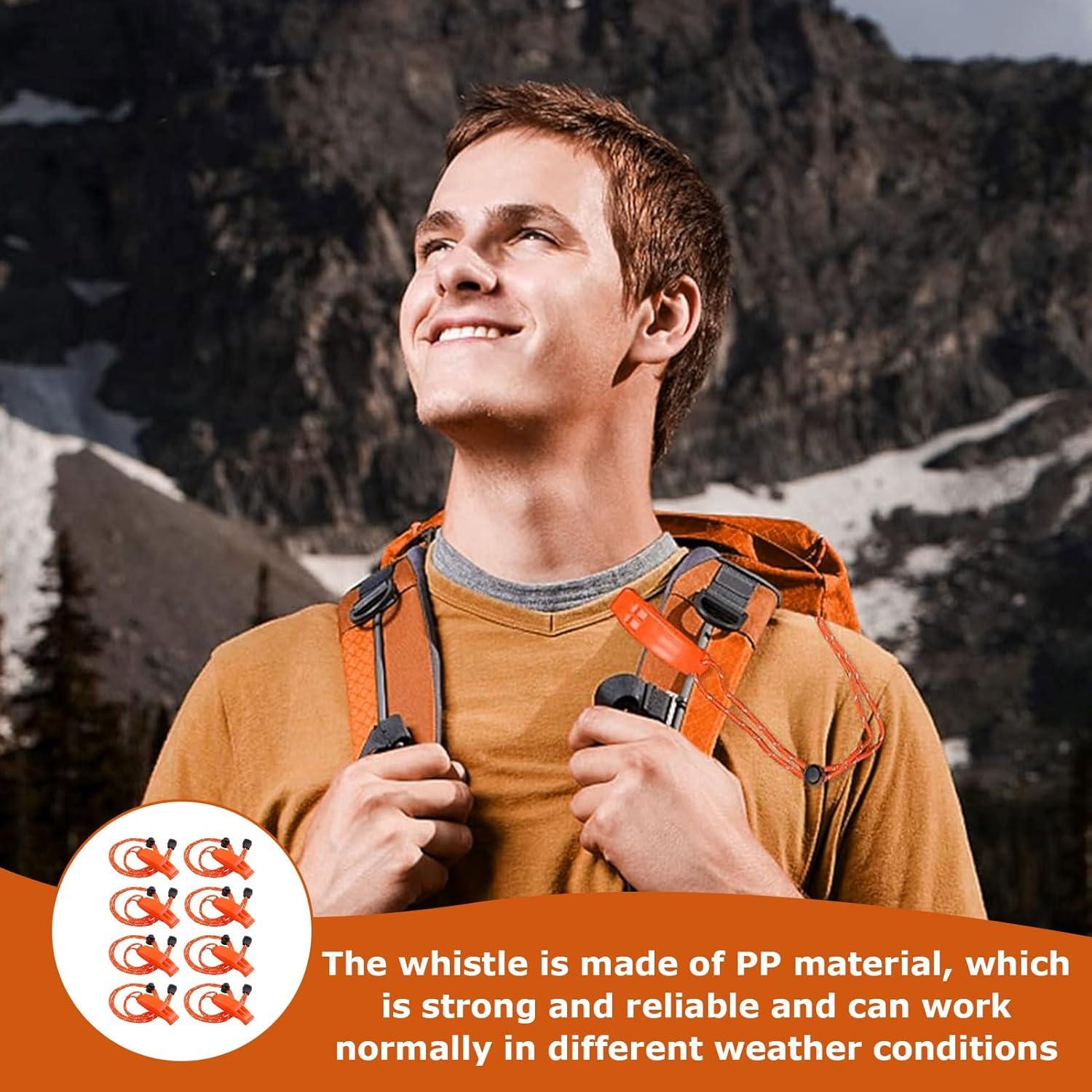 Paquete de 8 Silbatos Marinos Gyinere 6255 Naranja Flotantes