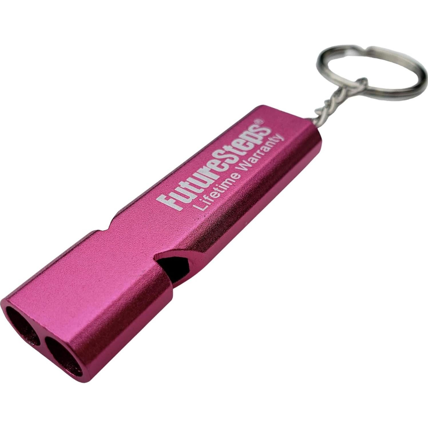 Silbato Rosa FutureSteps 120dB con Cordón - Emergencias y Deportes