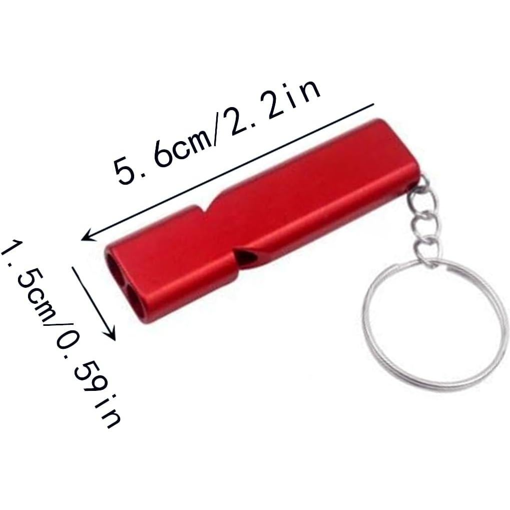 Silbatos de Supervivencia HZ Yihai - 4 Pcs Ruidosos con Llaveros