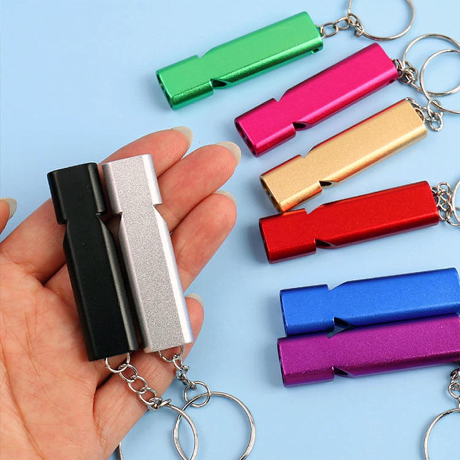 Silbatos de Supervivencia HZ Yihai - 4 Pcs Ruidosos con Llaveros