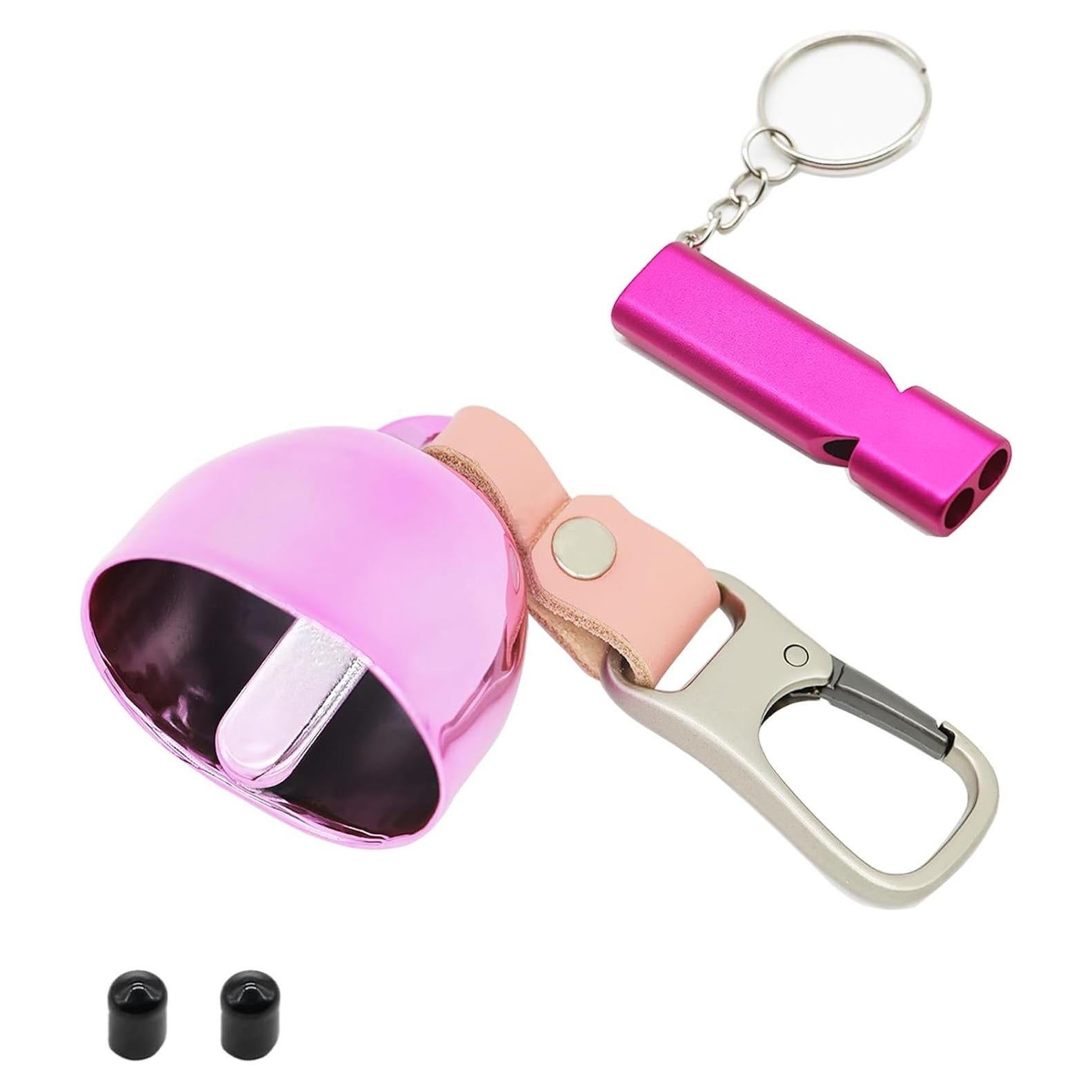 Campana de Oso Ruidosa ZLYNN con Silenciador Rosa