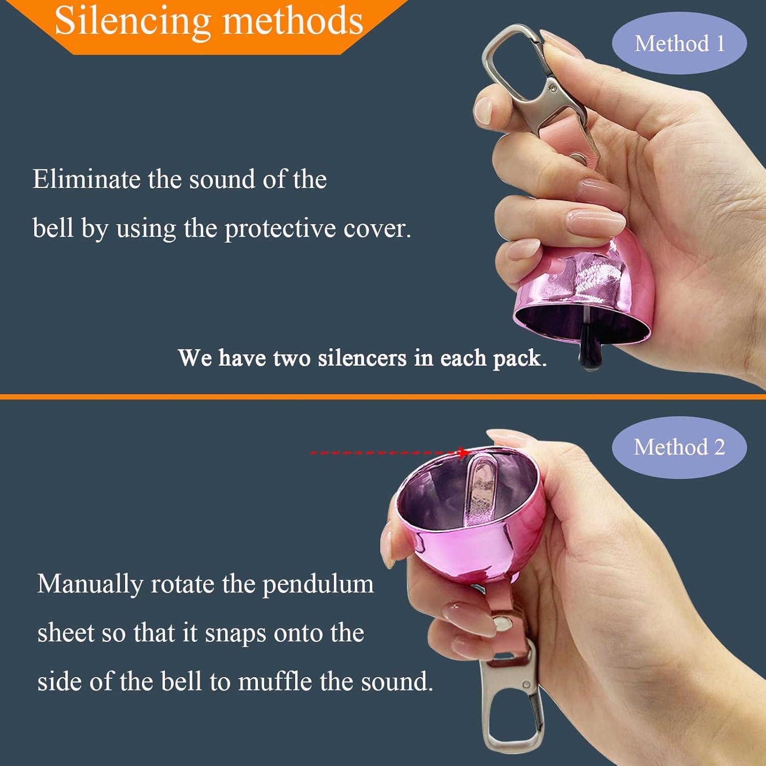 Campana de Oso Ruidosa ZLYNN con Silenciador Rosa