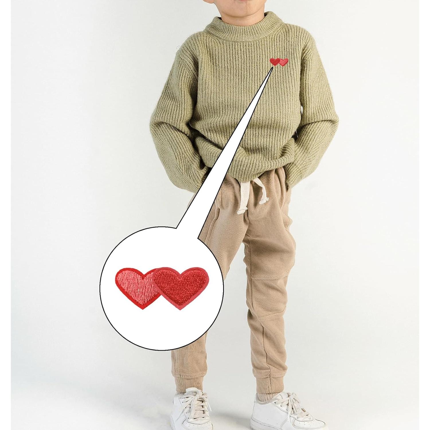 132 Parches Bordados Corazón Mimalexin para Ropa y Manualidades