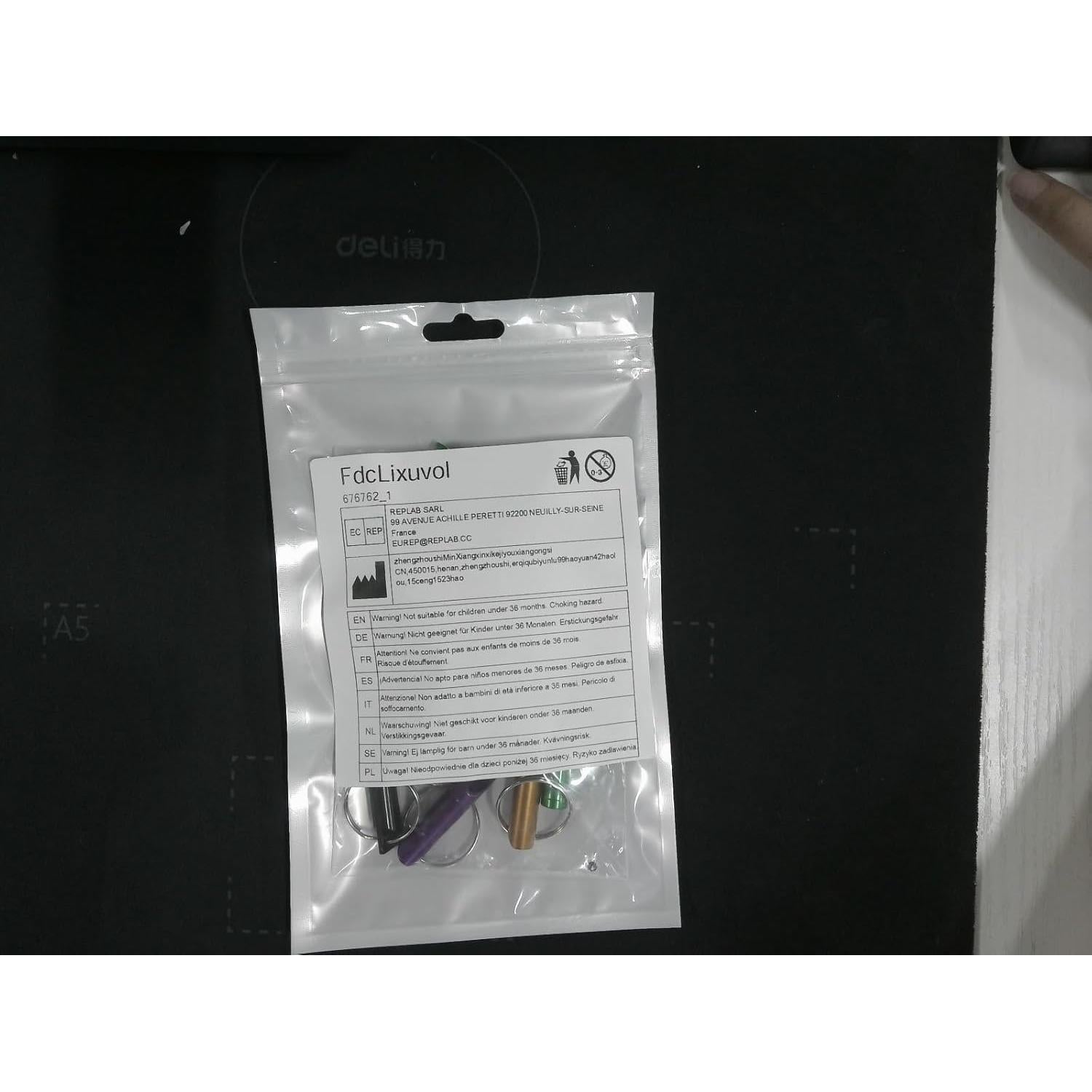 12 Silbatos de Emergencia Aluminio FdcLixuvol 6 Colores