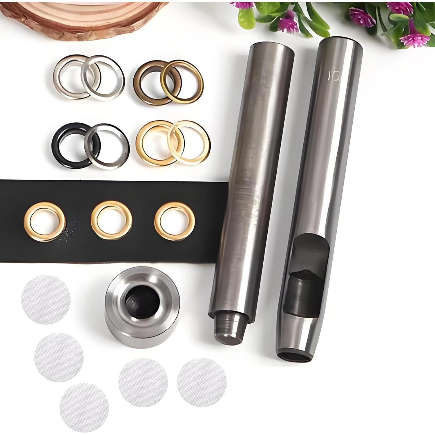 150 Parches de Ojal Termoadhesivos XFJYMXDM 34mm Blancos