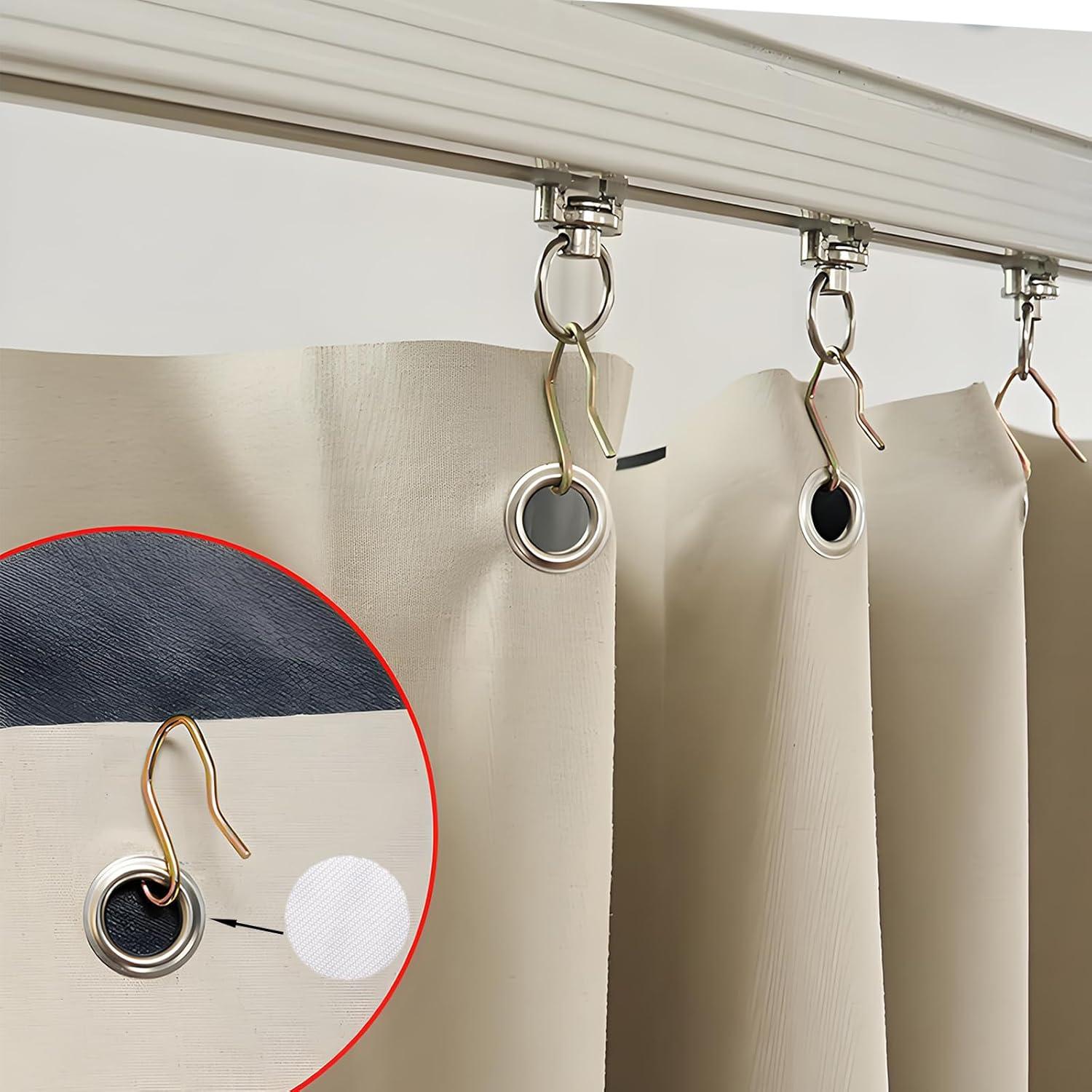 150 Parches de Ojal Termoadhesivos XFJYMXDM 34mm Blancos