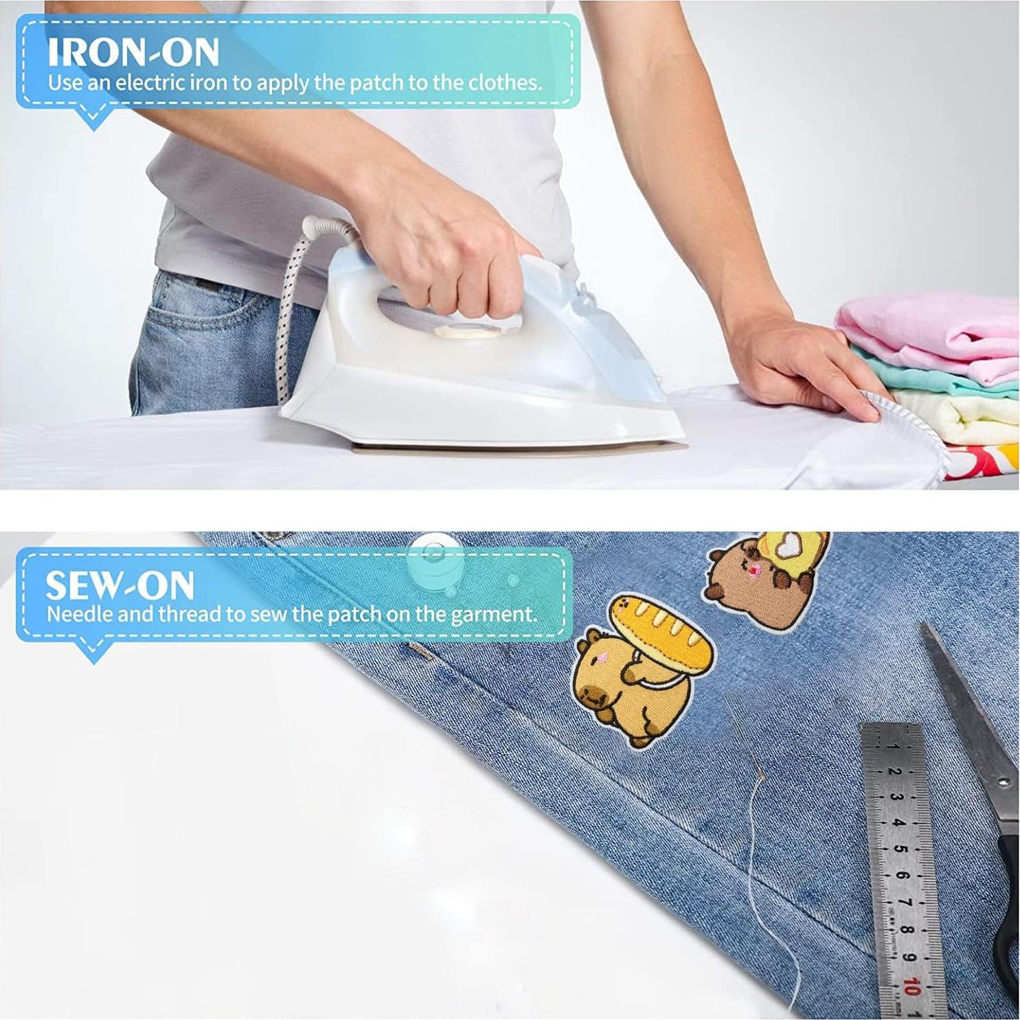 Parches Termoadhesivos Nuguri 16pcs Bordados para Ropa