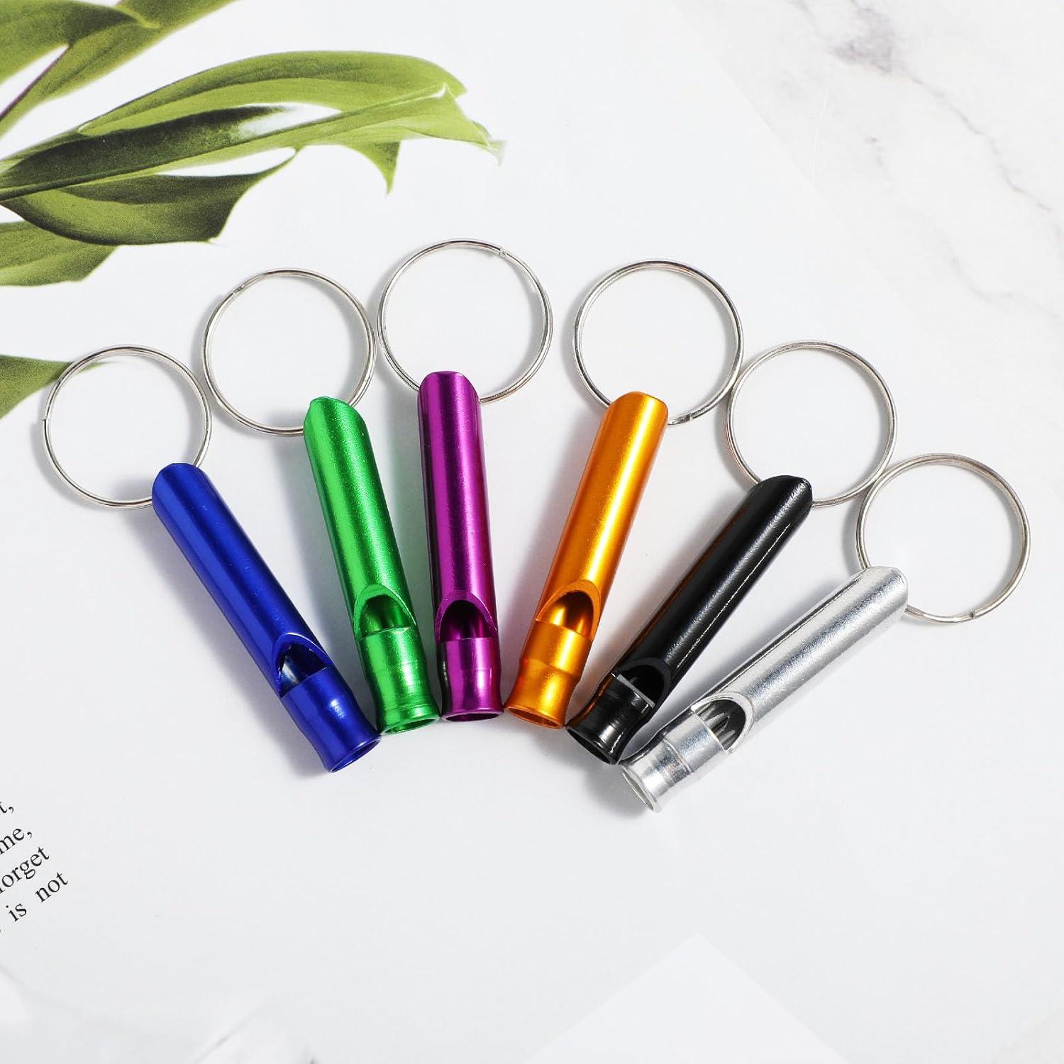 12 Silbatos de Seguridad de Aluminio Mabor para Emergencias