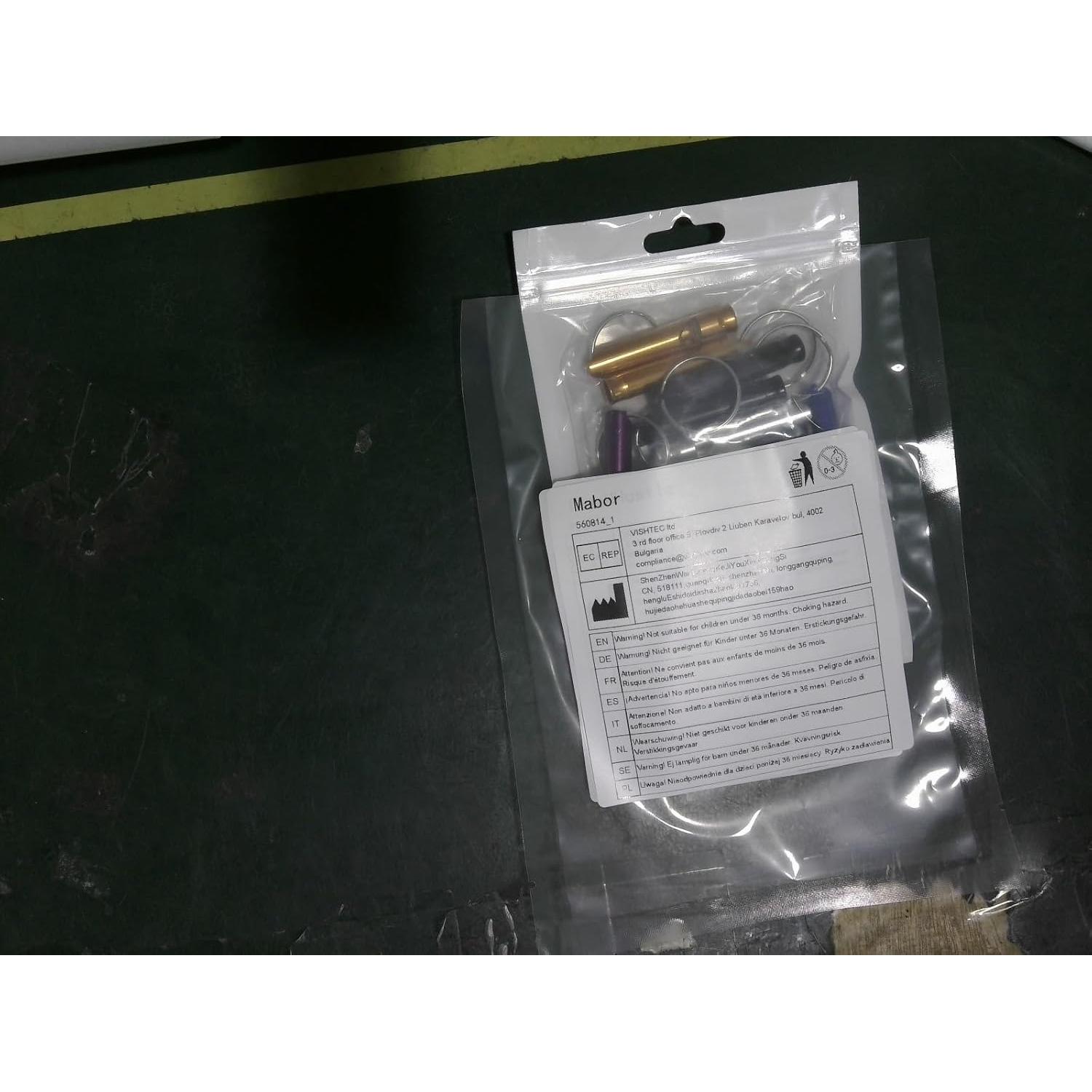 12 Silbatos de Seguridad de Aluminio Mabor para Emergencias