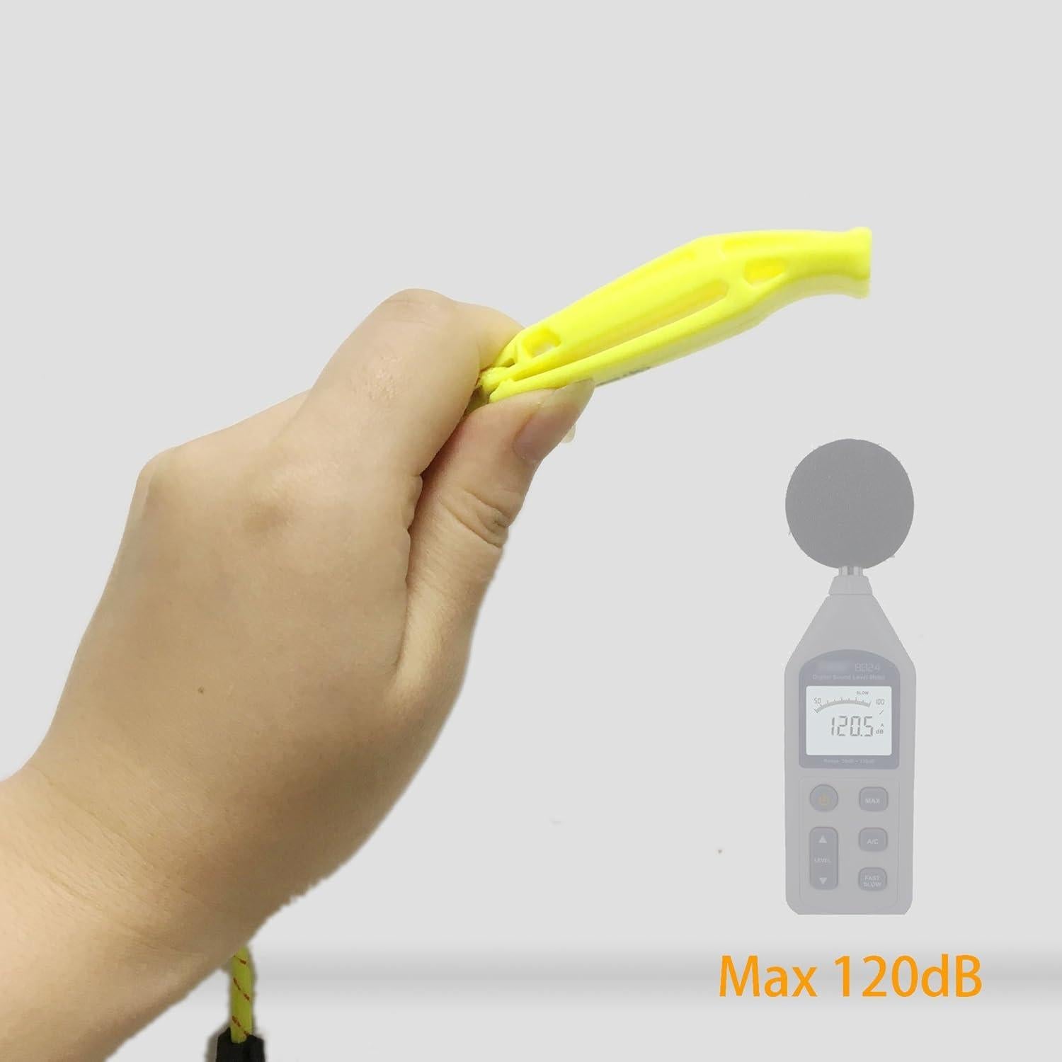 Silbato de Seguridad HOLDALL HW-4P-YRBO 4 Piezas Alta Visibilidad