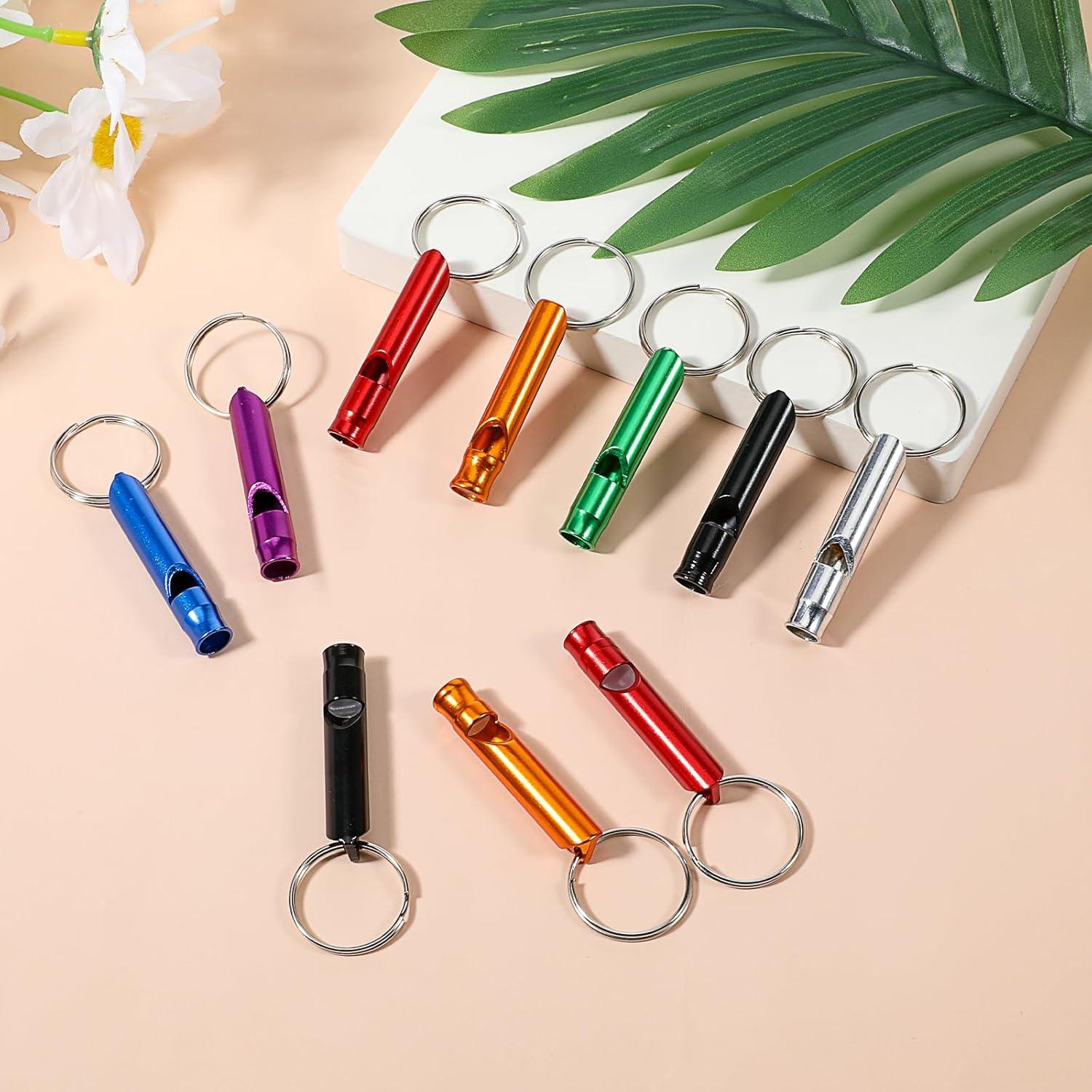 120 Silbatos de Seguridad YQQYG Aluminio Multicolor 4cm