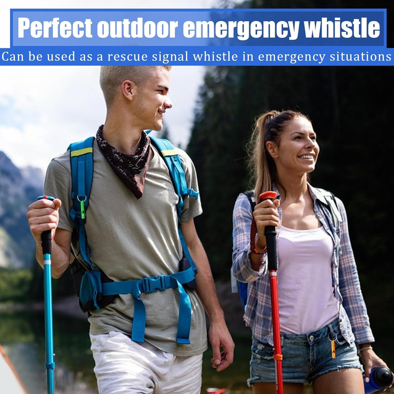 120 Silbatos de Seguridad YQQYG Aluminio Multicolor 4cm