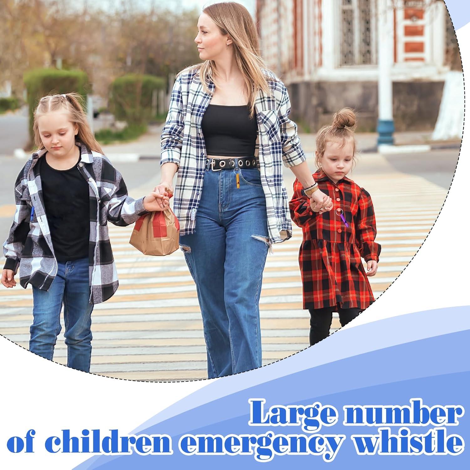 120 Silbatos de Seguridad YQQYG Aluminio Multicolor 4cm