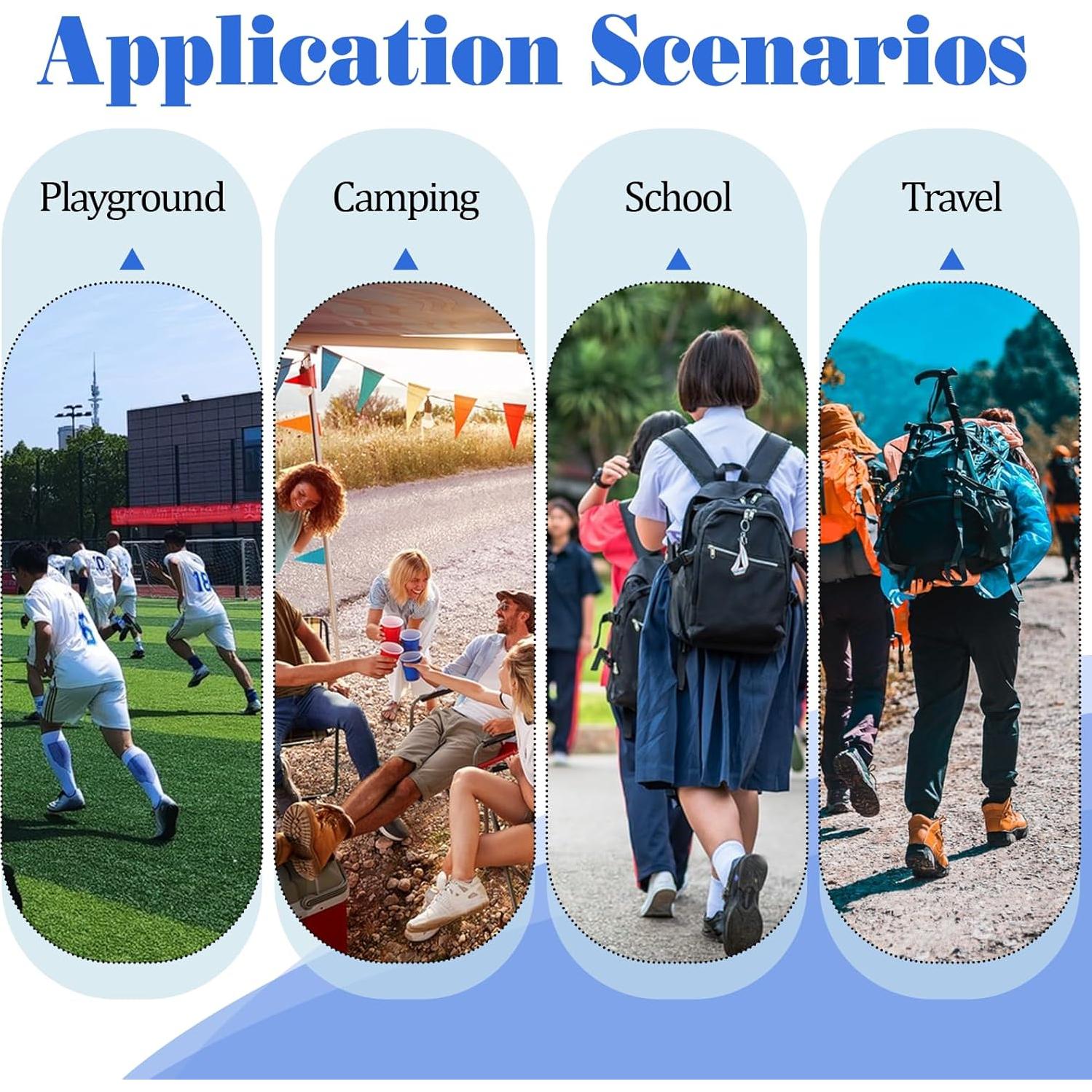 120 Silbatos de Seguridad YQQYG Aluminio Multicolor 4cm