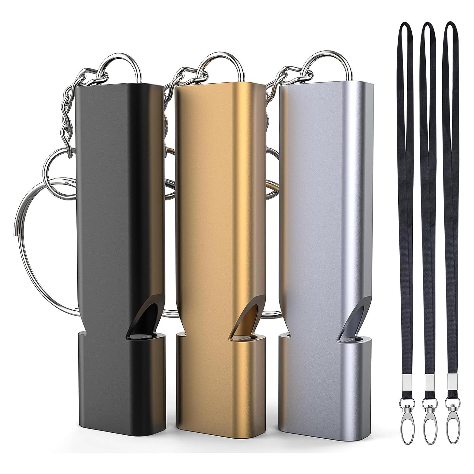 Silbatos de Emergencia Braylin 3-Pack Aluminio 120dB