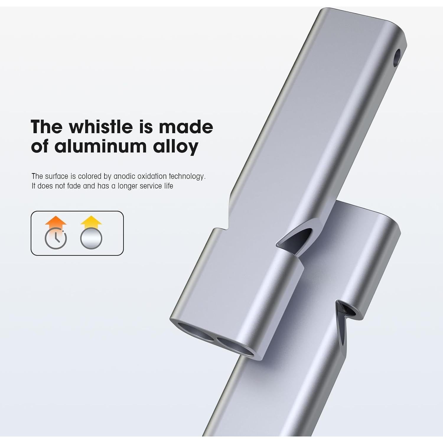 Silbatos de Emergencia Braylin 3-Pack Aluminio 120dB