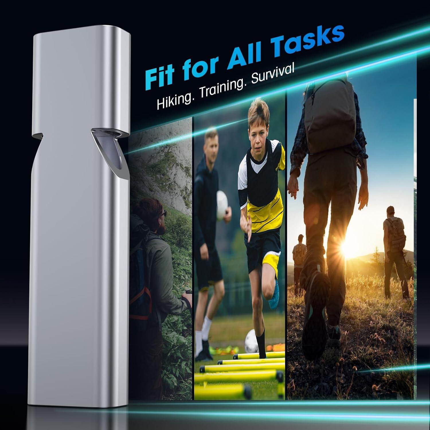 Silbatos de Emergencia Braylin 3-Pack Aluminio 120dB