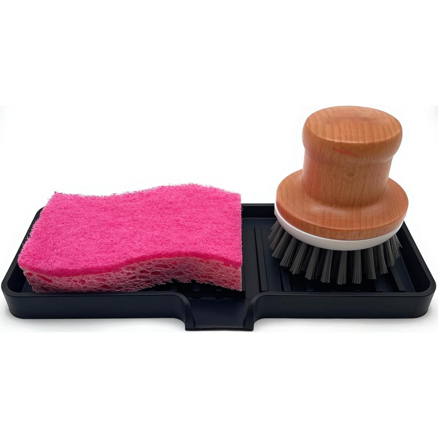 Bandeja de Jabón de Silicona Happitasa 22.86x8.89cm Negra