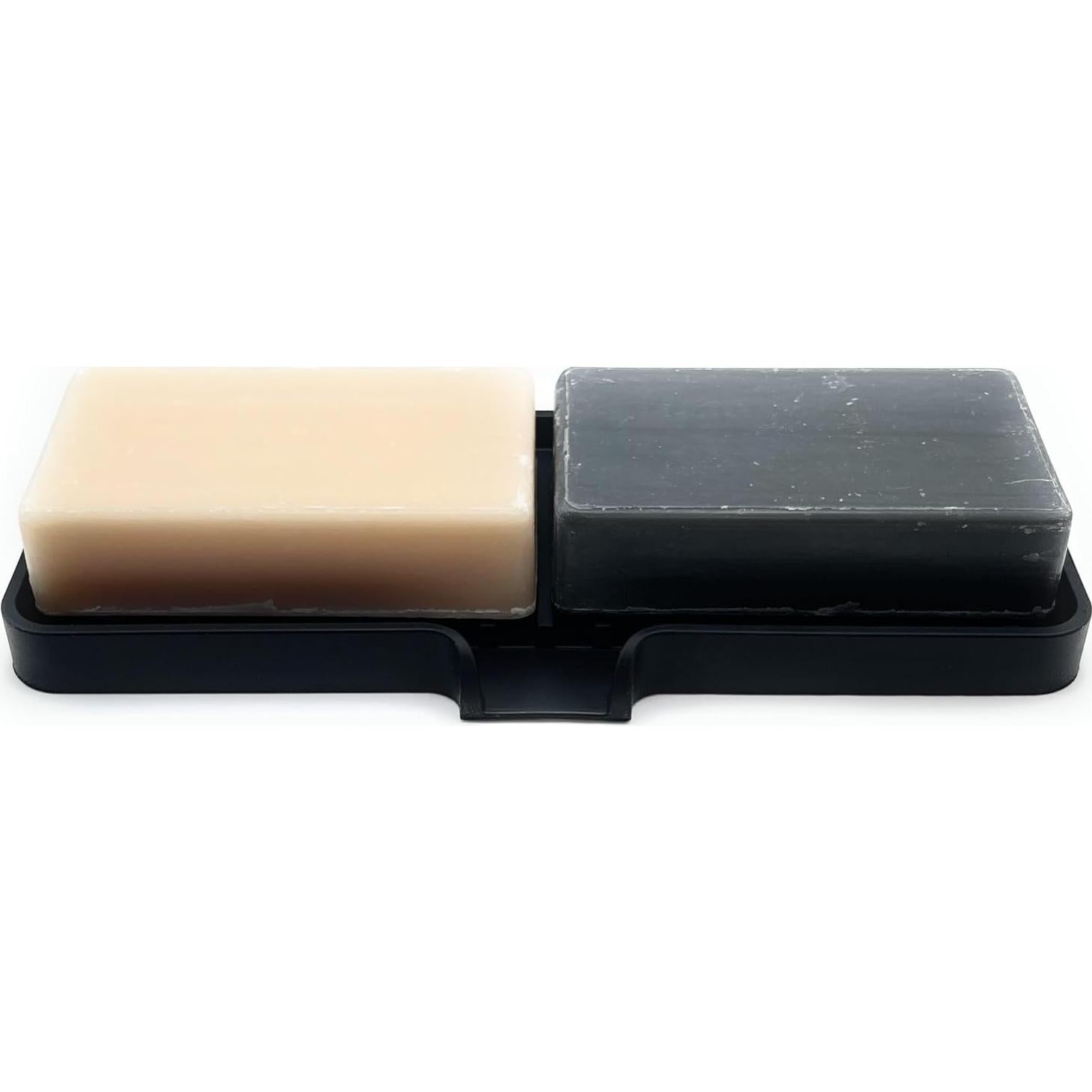 Bandeja de Jabón de Silicona Happitasa 22.86x8.89cm Negra