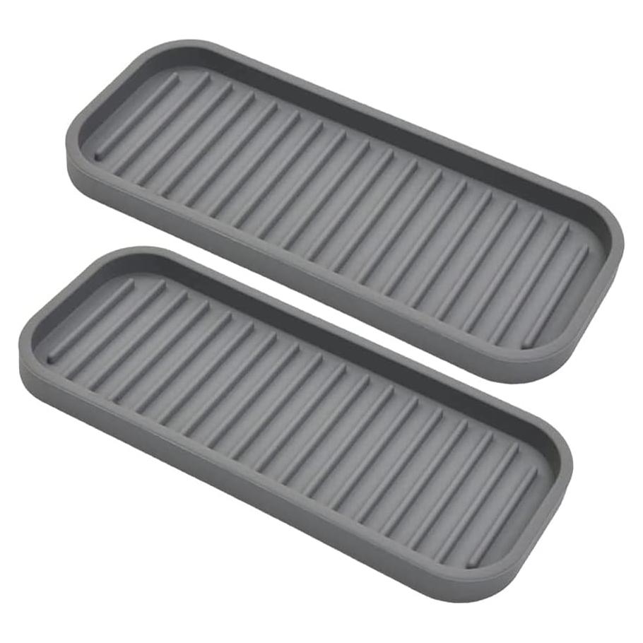 Soporte de Esponja de Silicona Gosmol Gris 2 Piezas 22.86x8.89 cm