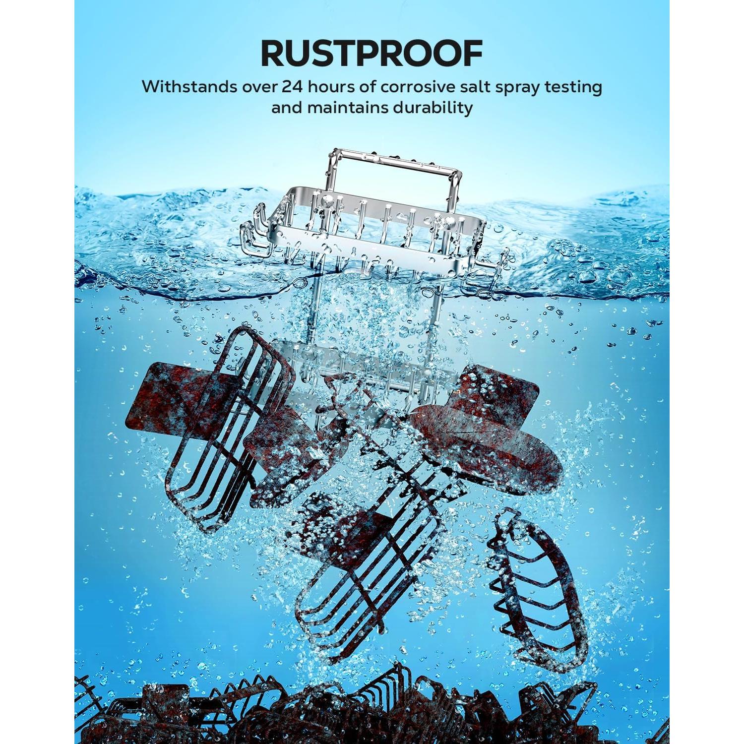 Soporte de Jabón Adhesivo 2 Niveles Nieifi Acero Inoxidable