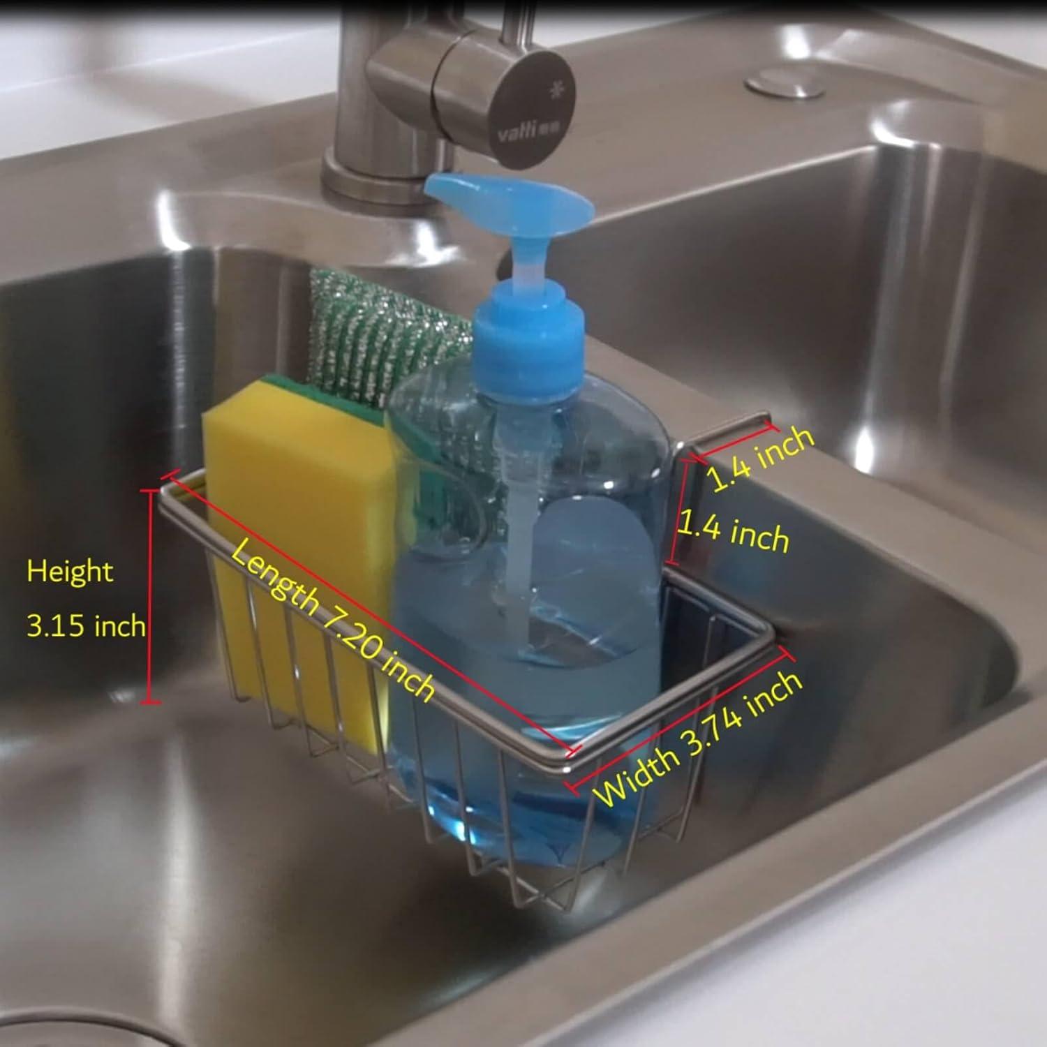 Soporte para Esponjas de Cocina JIANYI Acero Inoxidable 18x9x8cm