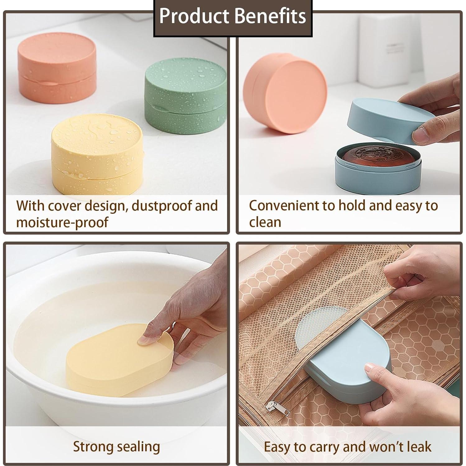 Estuche de Viaje para Jabón Incauca 4 Colores Redondo 8x8cm