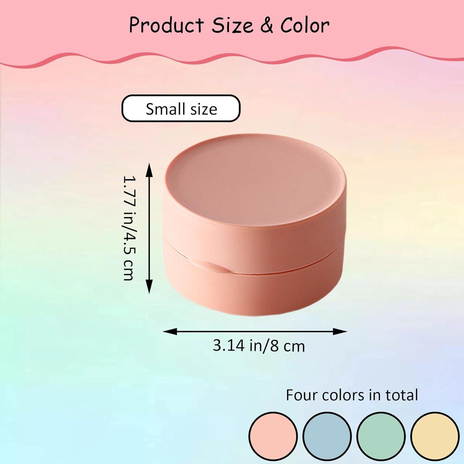 Estuche de Viaje para Jabón Incauca 4 Colores Redondo 8x8cm