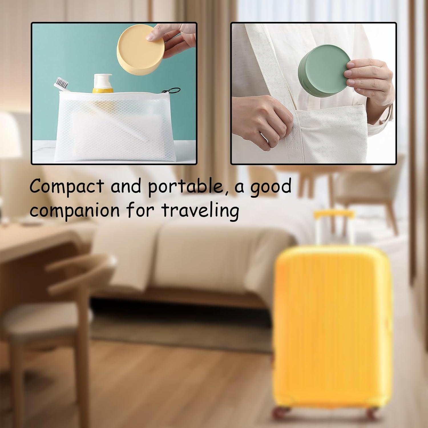 Estuche de Viaje para Jabón Incauca 4 Colores Redondo 8x8cm