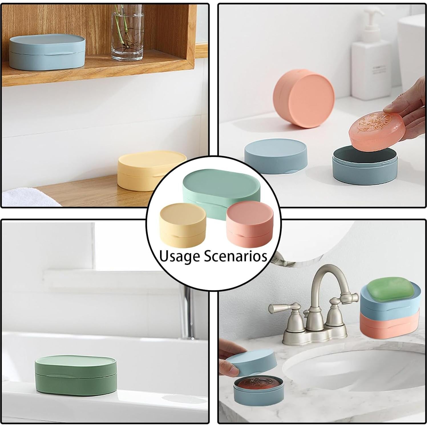 Estuche de Viaje para Jabón Incauca 4 Colores Redondo 8x8cm