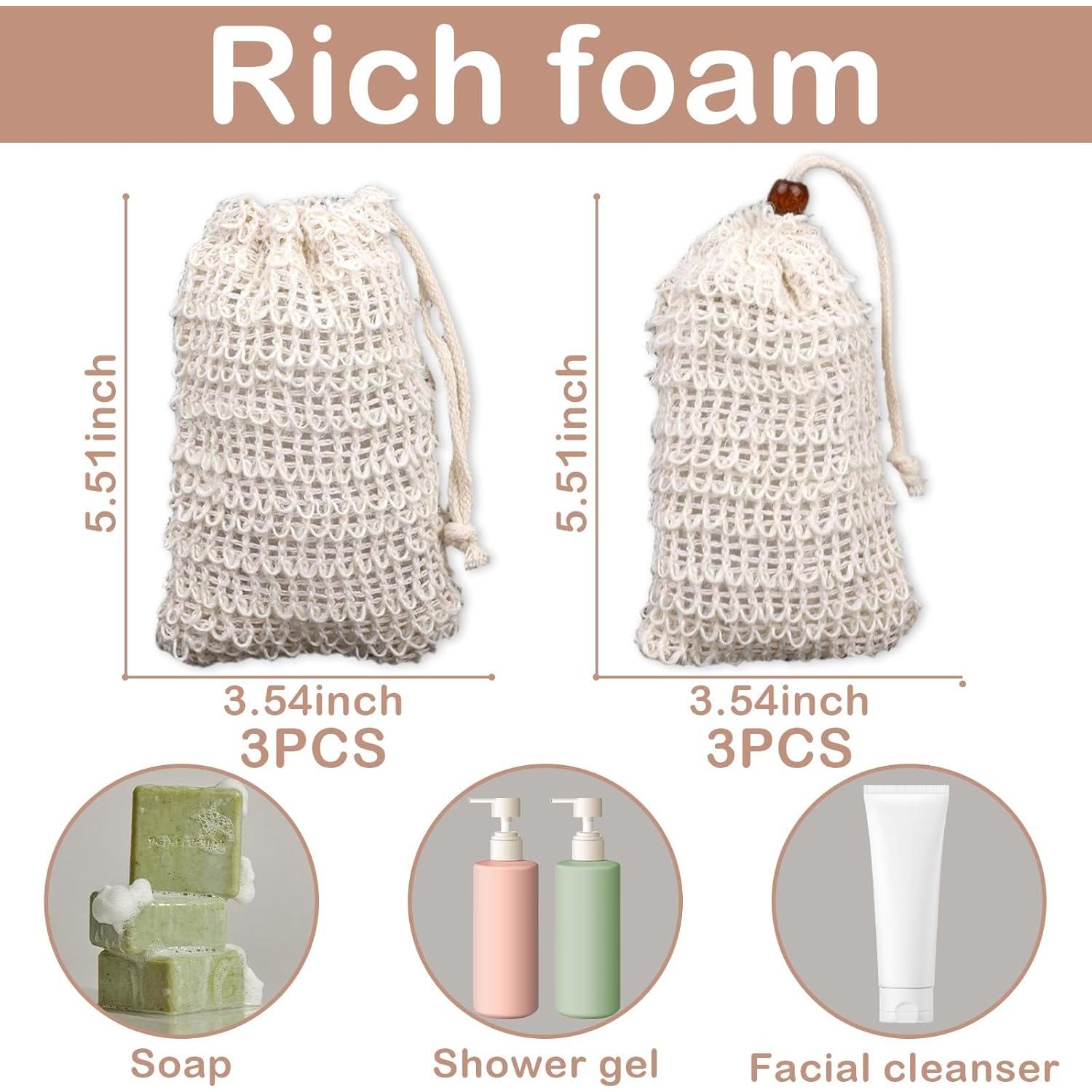 Juego de 24 Almohadillas y Bolsas para Jabón WOJVVK