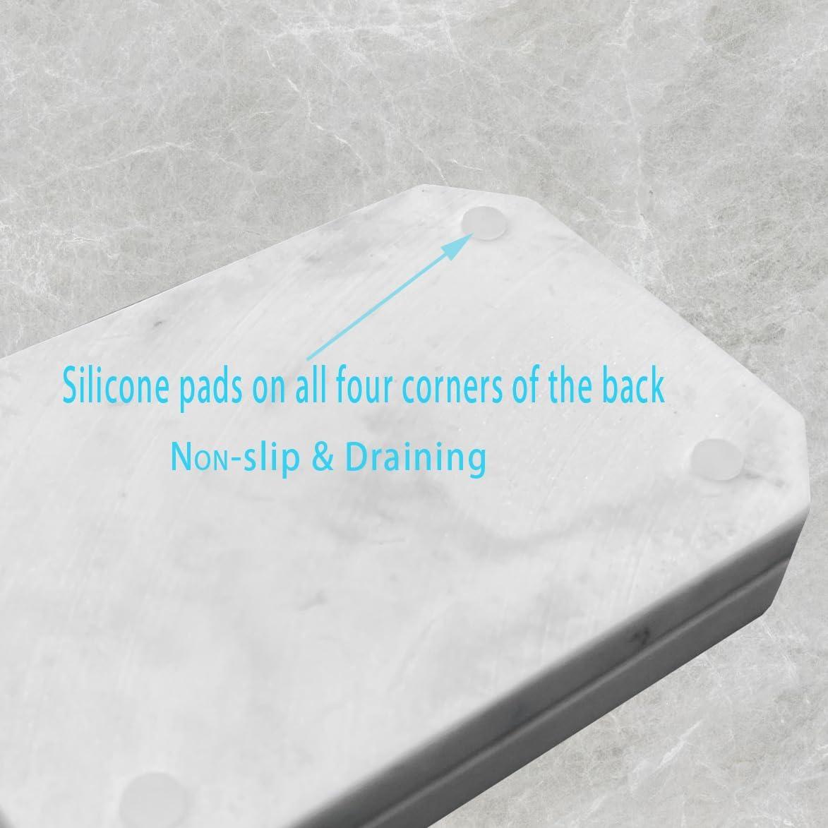 Plato de Jabón Drenable GalDal Textura Mármol 12.7x9 cm