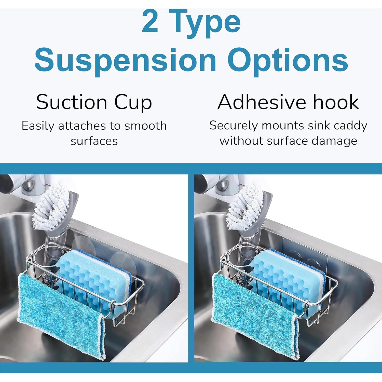 KESOL Soporte para Esponjas de Acero Inoxidable 3 en 1