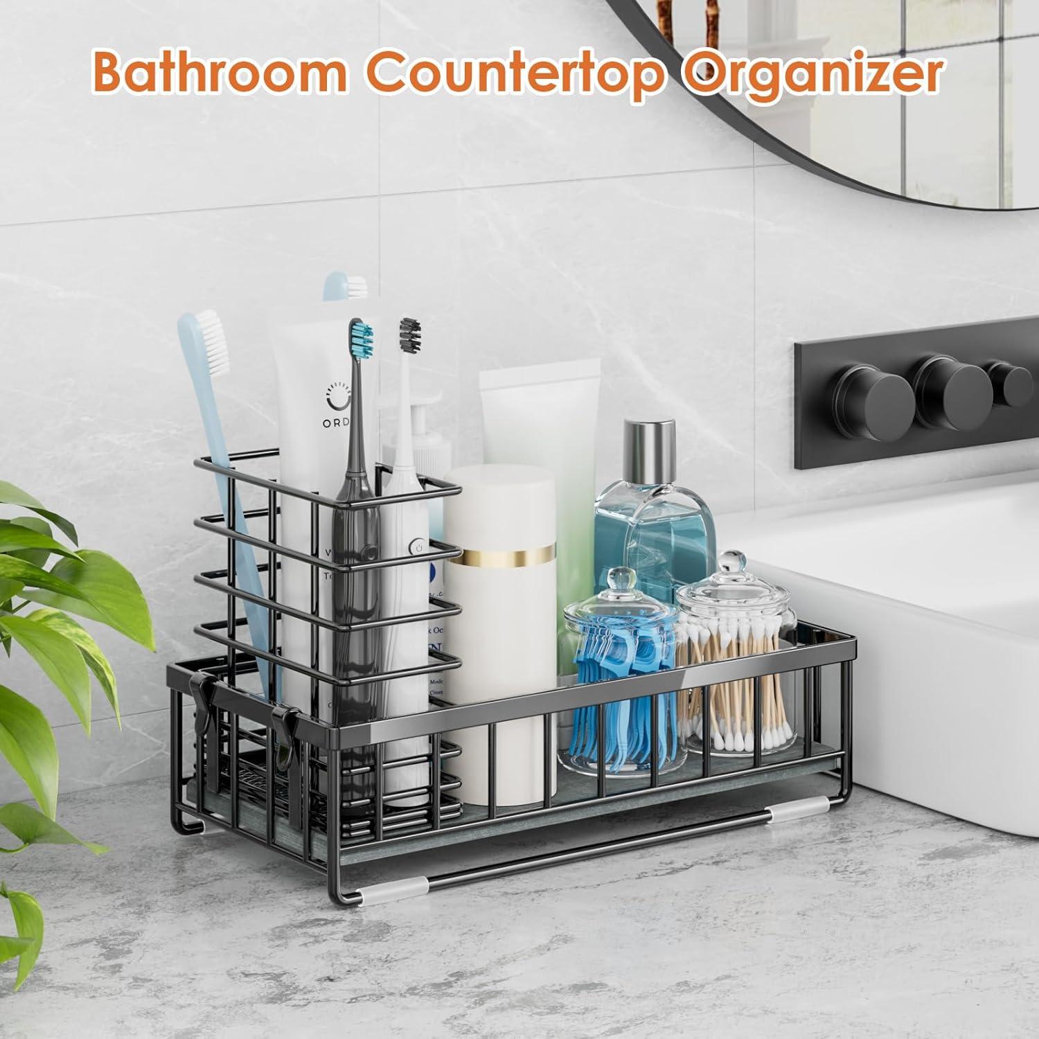 Caddy para Fregadero de Cocina OVICAR Negro - Secado Rápido