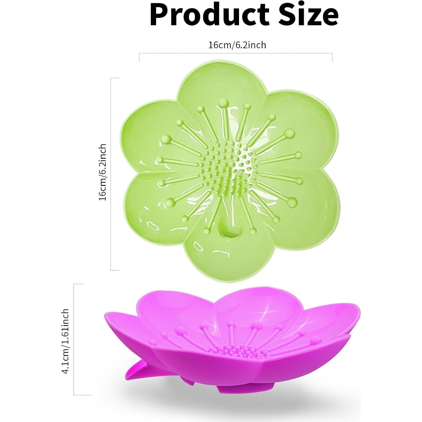 Juegos de Platos para Jabón Mabnuby 2 Pack Silicona XL