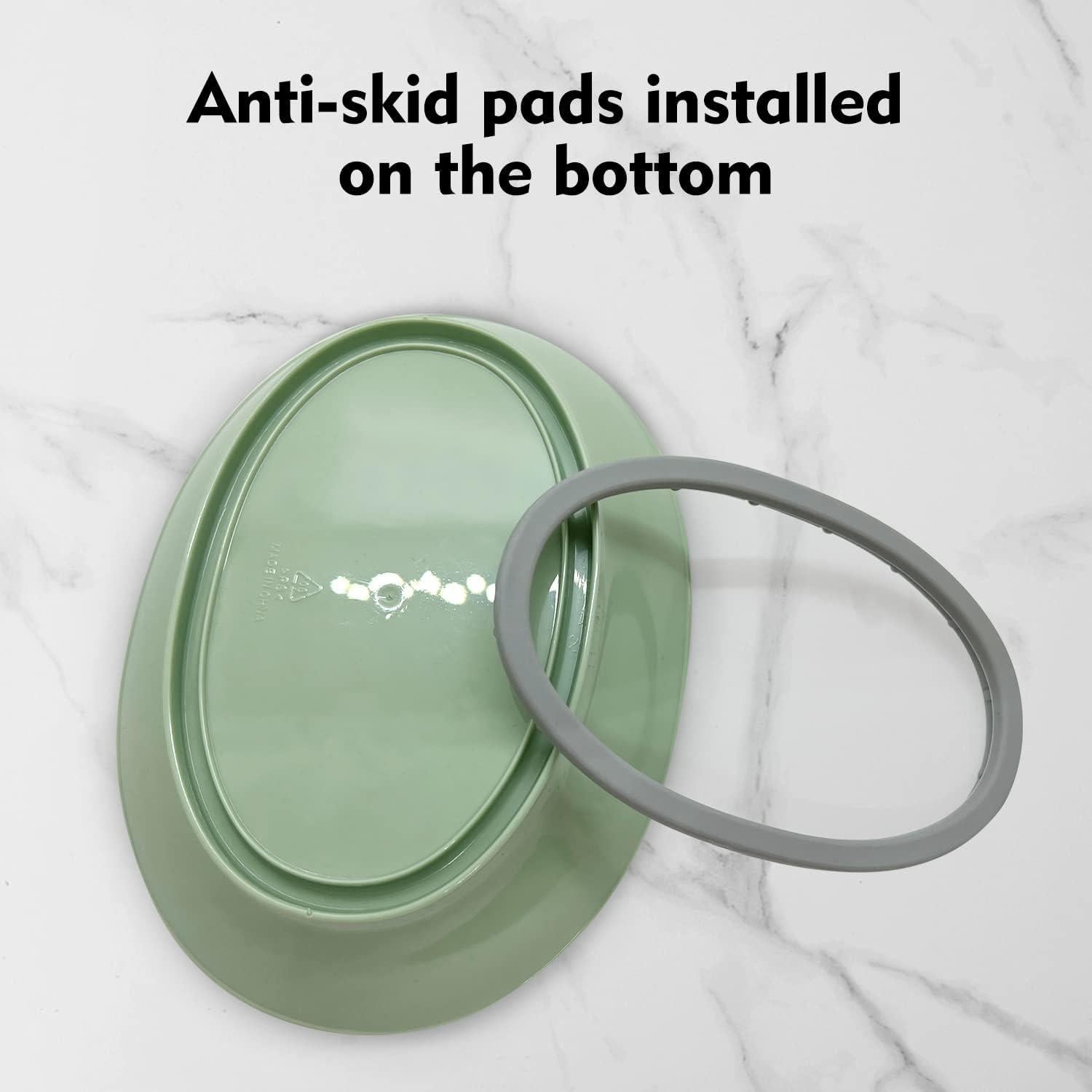 Juego de 3 Platos para Jabón POSHIGE con Drenaje - Blanco