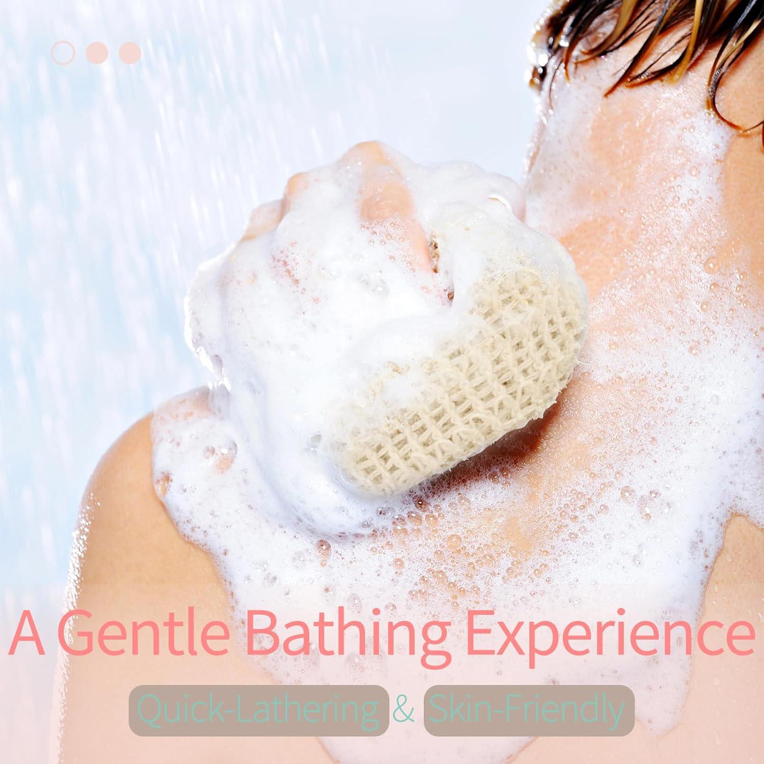 Bolsa de Jabón Natural de Sisal Oeyliz 2 Piezas 14x9 cm