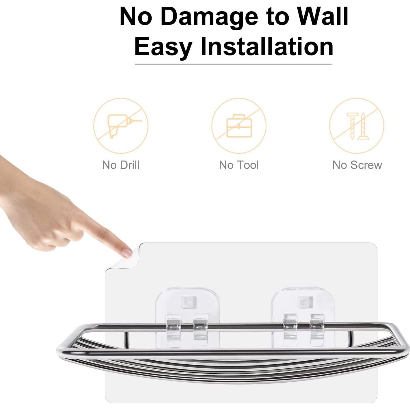 Soporte de Jabón de Pared Uten Acero Inoxidable 14.48x9.96cm