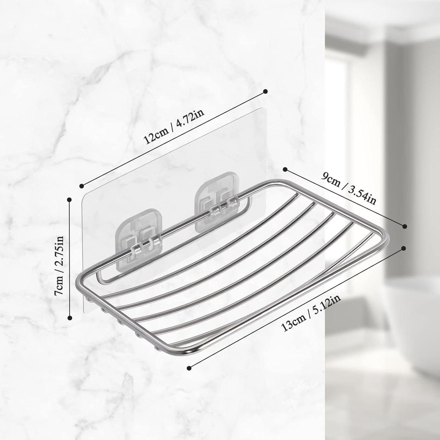 Soporte de Jabón de Pared Uten Acero Inoxidable 14.48x9.96cm