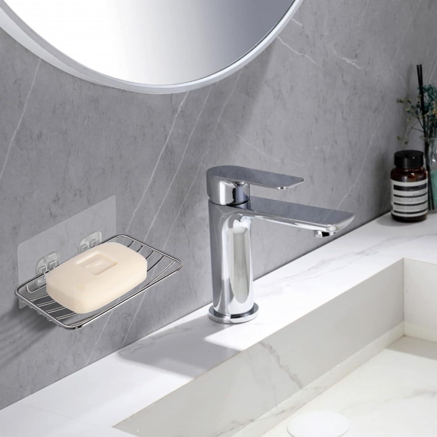 Soporte de Jabón de Pared Uten Acero Inoxidable 14.48x9.96cm