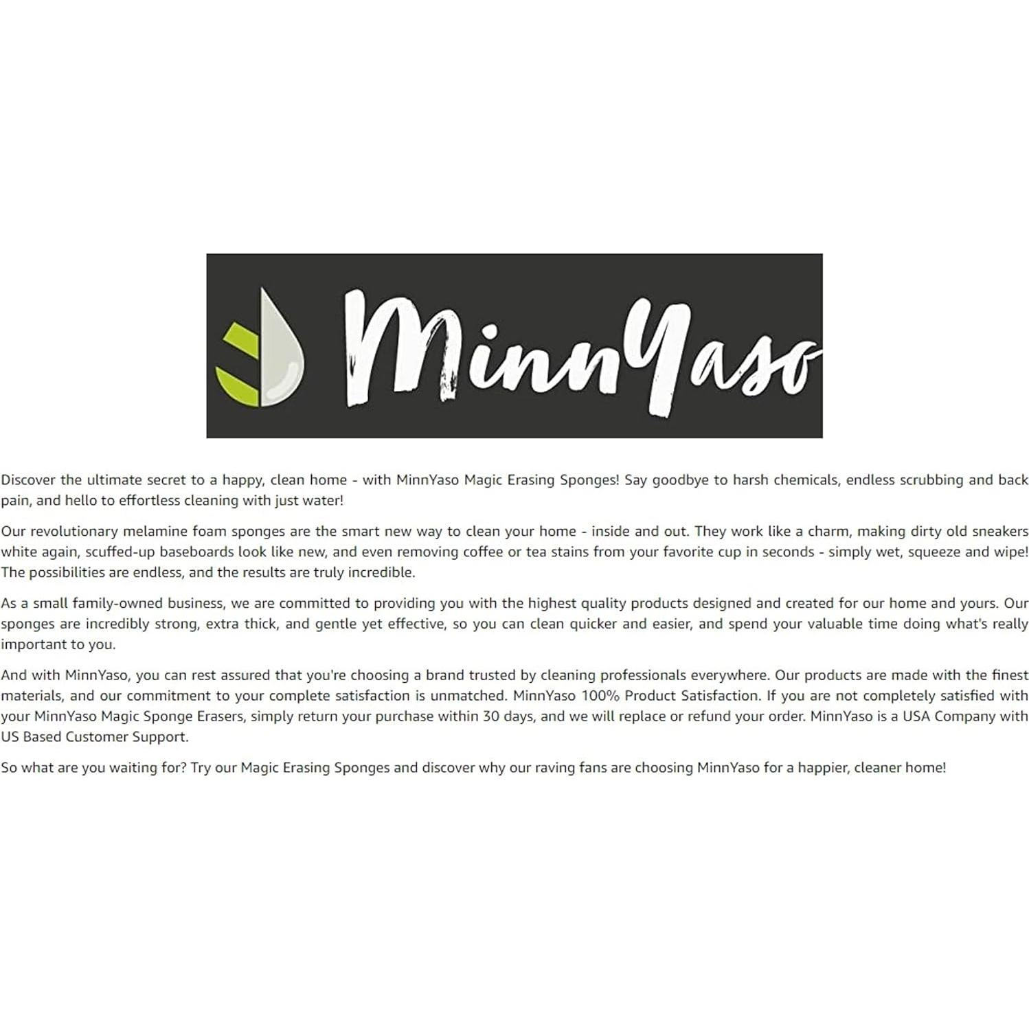 Almohadillas de Borrado Mágico Esponja MinnYaso - Paquete de 3