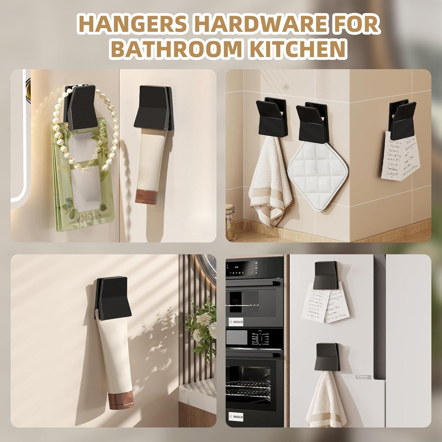 Clips Adhesivos Grandes EooUooIP - 6 Pcs para Paredes, Blanco