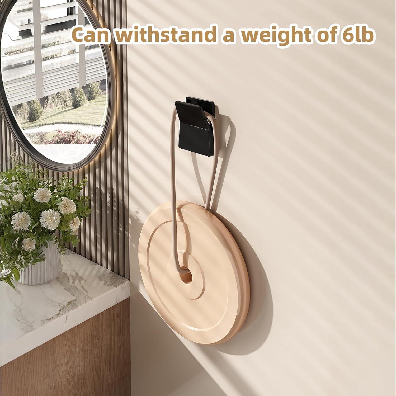 Clips Adhesivos Grandes EooUooIP - 6 Pcs para Paredes, Blanco