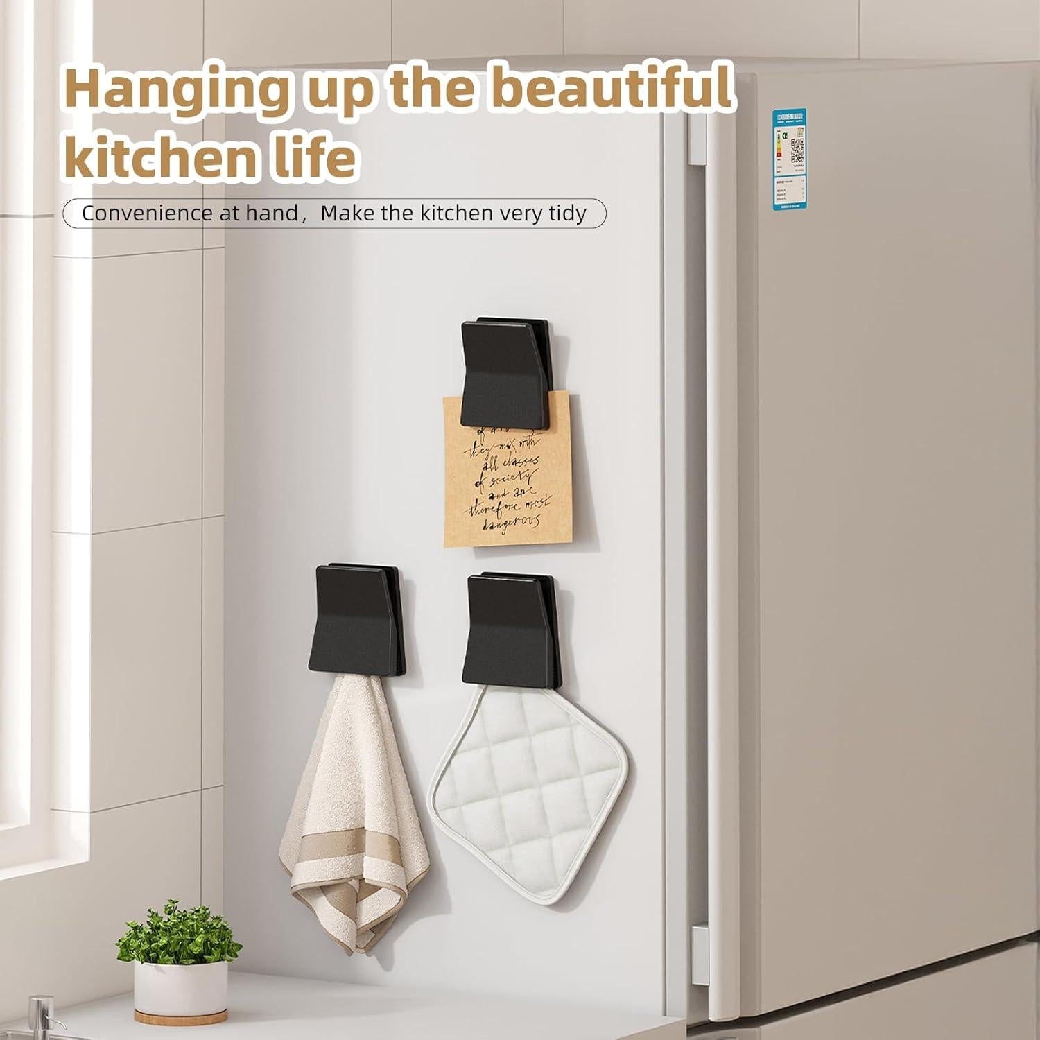 Clips Adhesivos Grandes EooUooIP - 6 Pcs para Paredes, Blanco