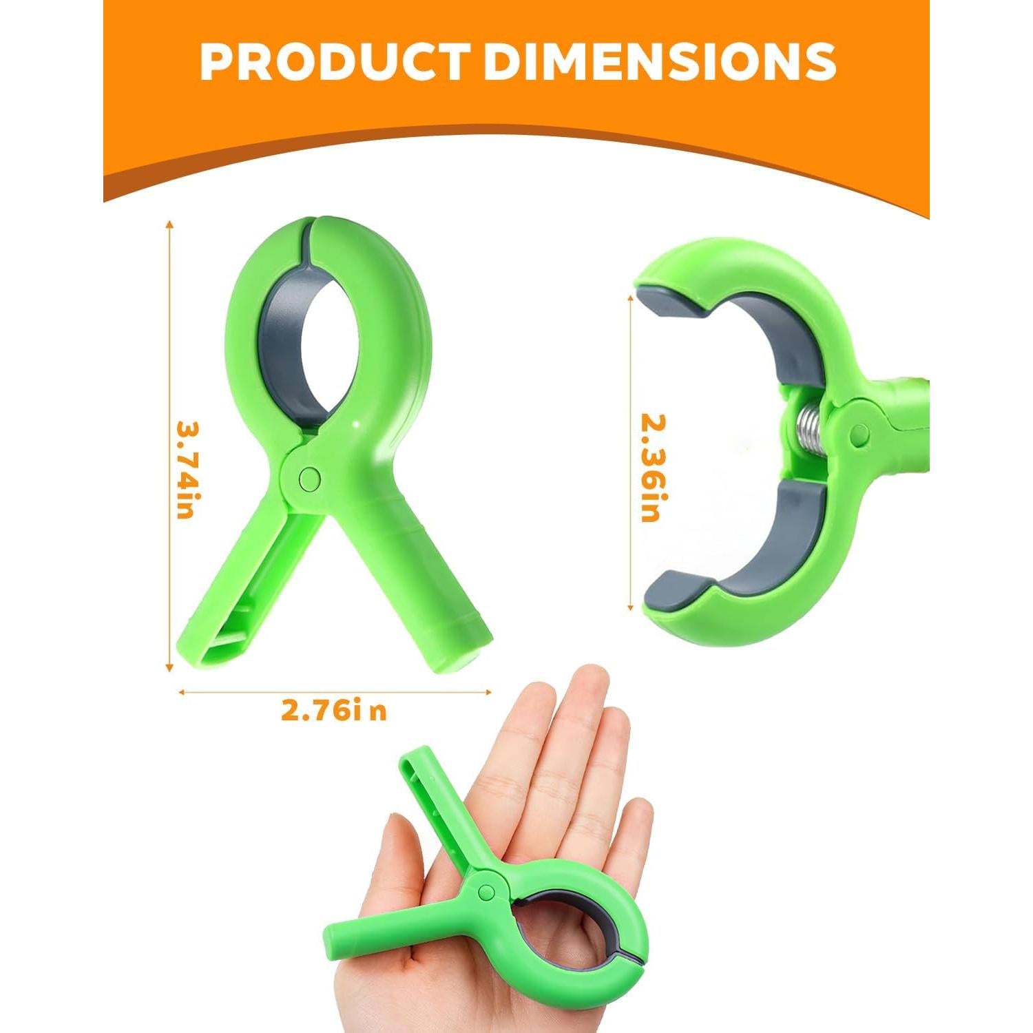 12 Clips para Toallas de Playa ZERIXA Multicolor 9.4 cm