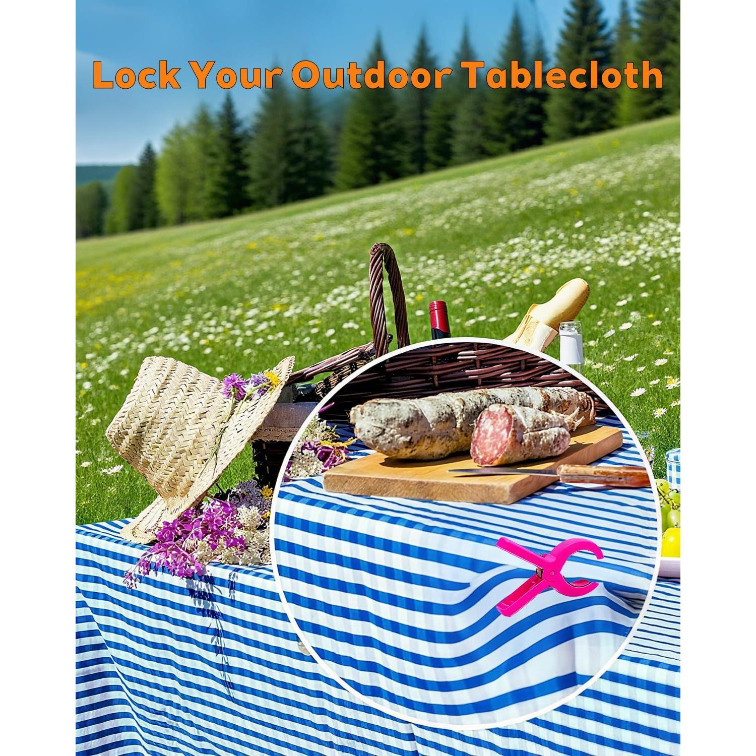 12 Clips para Toallas de Playa ZERIXA Multicolor 9.4 cm