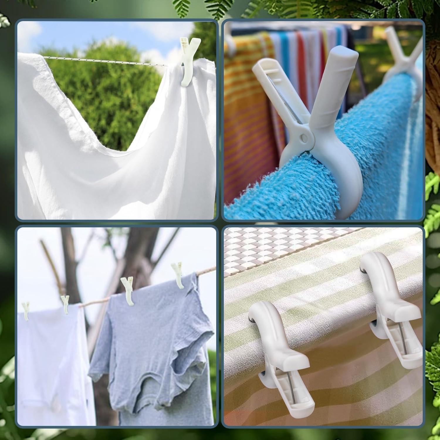 Pinzas de Toalla de Playa Extra Grande 12 Pack xiaxi