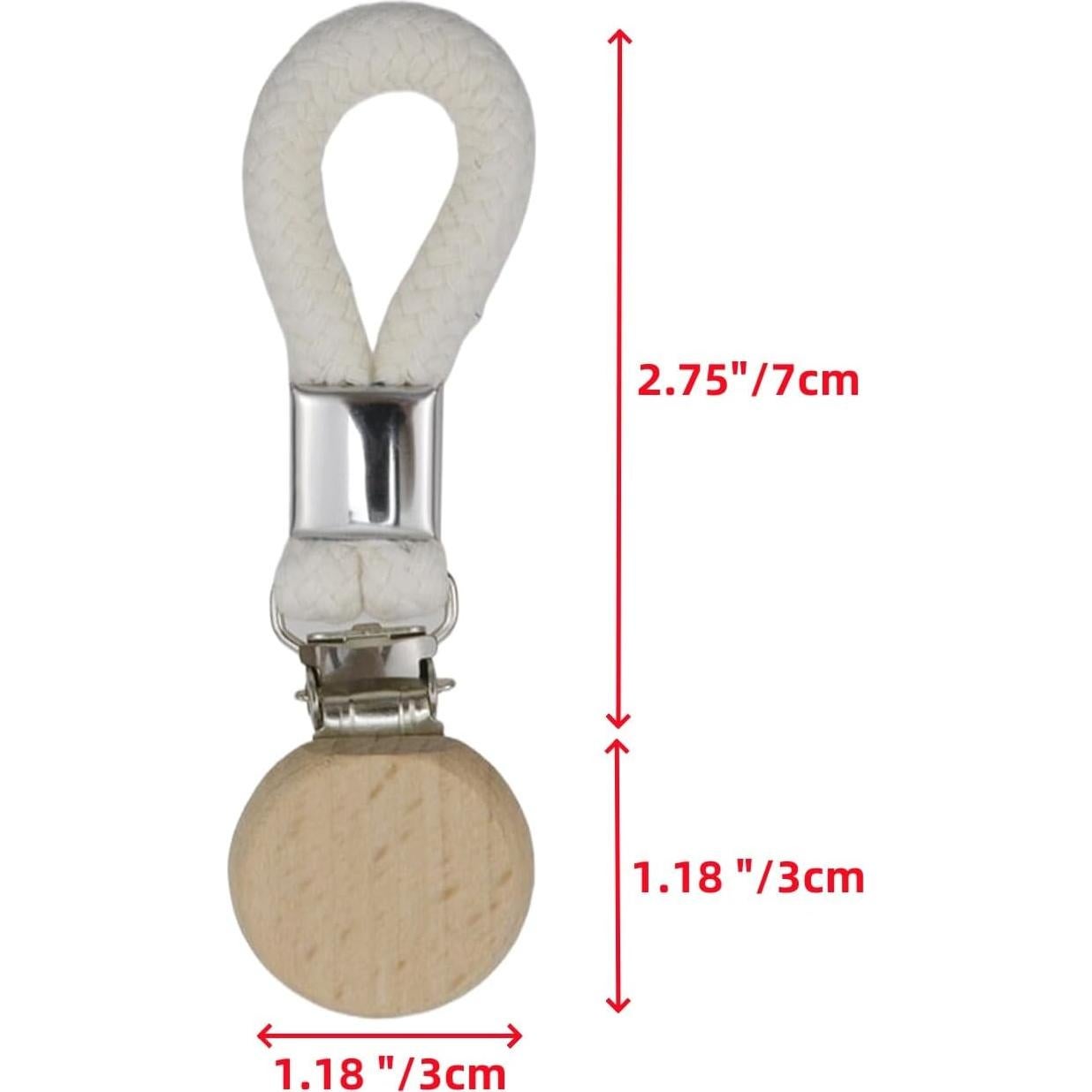 Clips para Toallas de Té T Tulead - 4 Pcs Metal y Madera